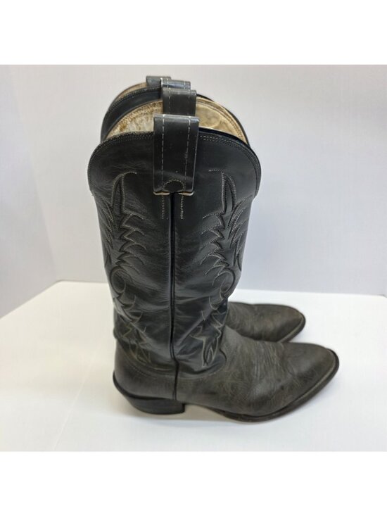 Nocona Western Boots Mens 7.5E Wide Brown Olive Distressed Leather USA main image 11